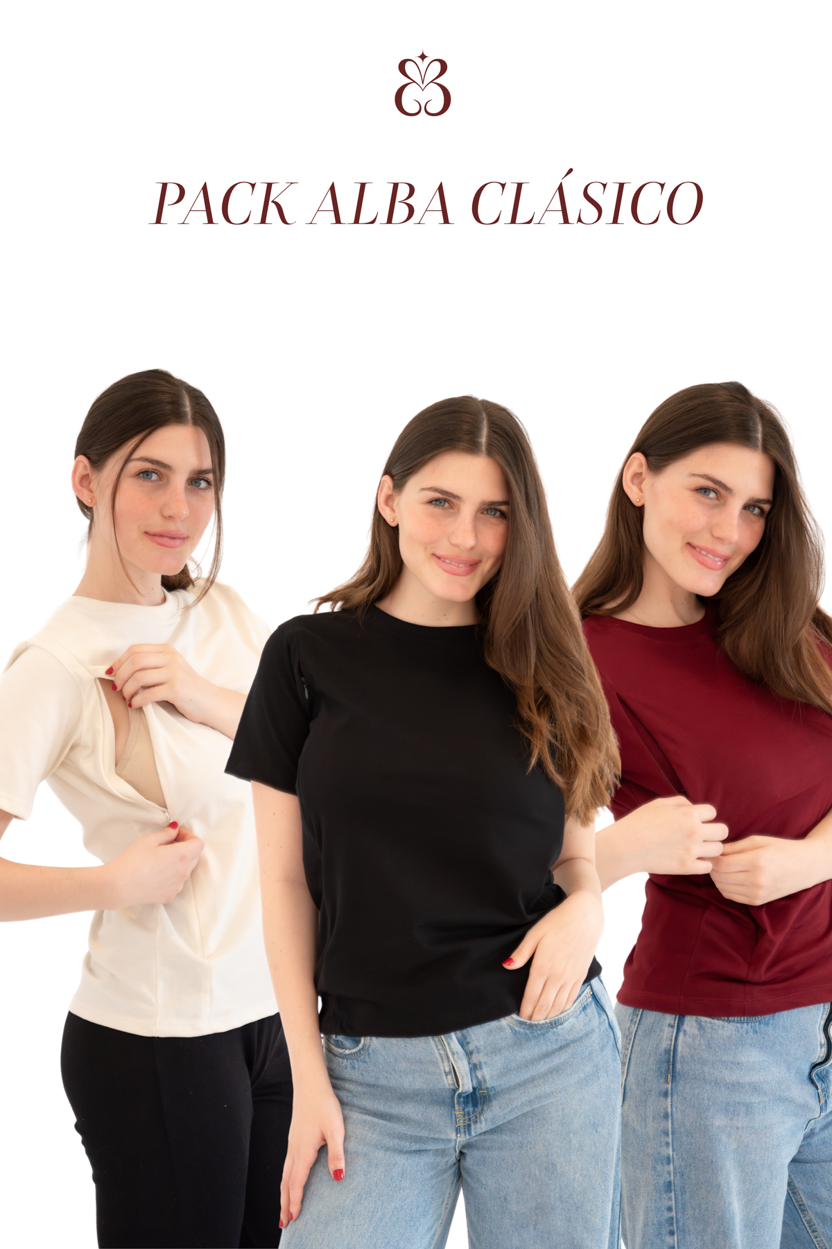 PACK DE 3 POLOS ALBA DE ALGODÓN – CLÁSICO