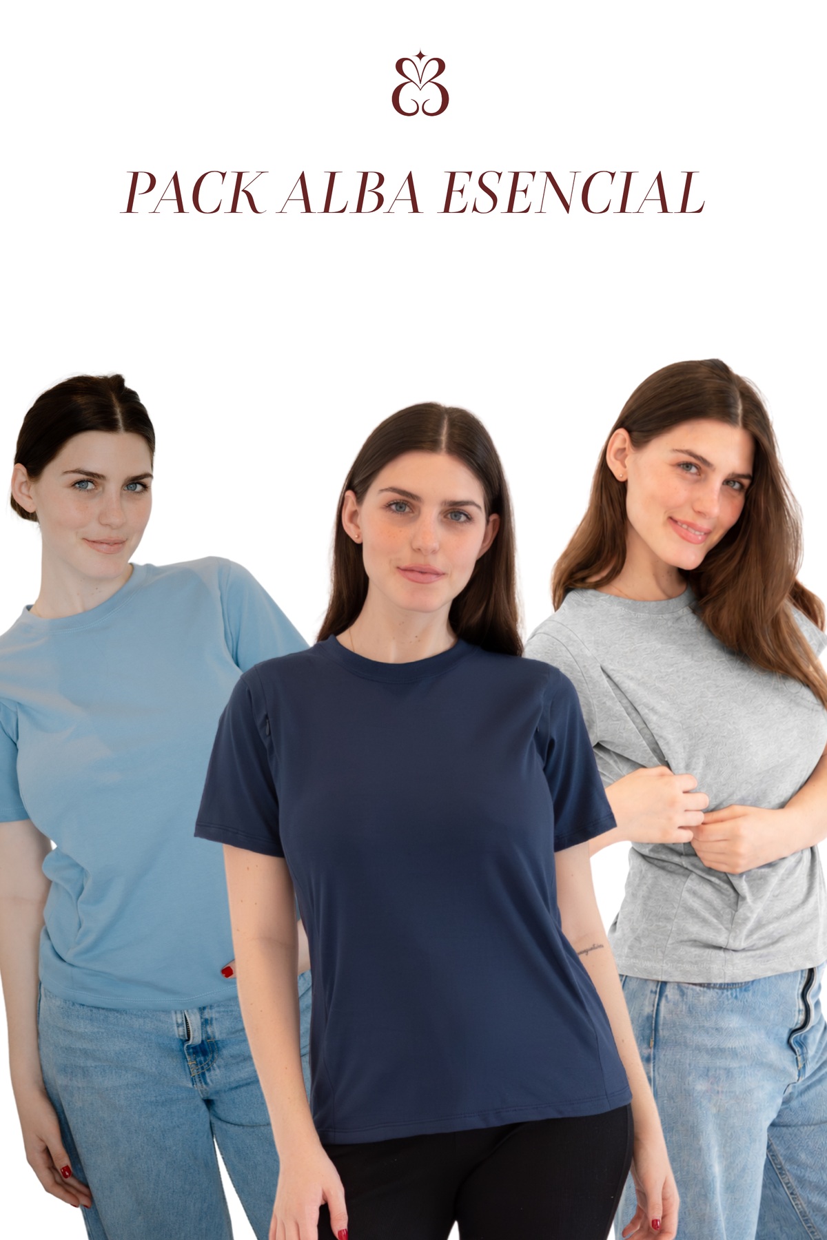 PACK DE 3 POLOS ALBA DE ALGODÓN – ESENCIAL