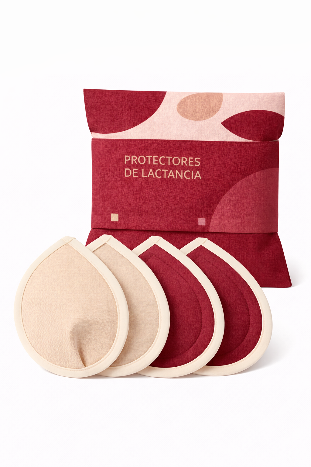 Pack de 4 protectores de lactancia reutilizables de algodón BadiBloom